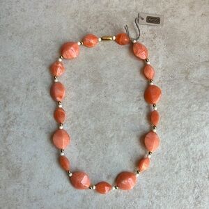 Vintage Orange and White Avon Necklace NWT